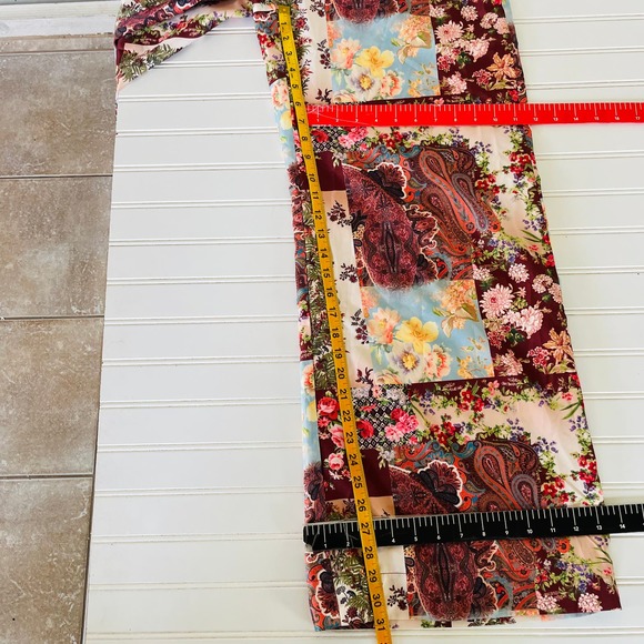 Boston Proper Size S Patchwork Palazzo High Waisted pants - Picture 12 of 13